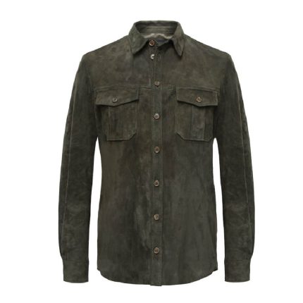 Men Goat Leather Shirt
