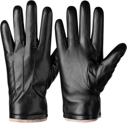 Winter Leather Gloves